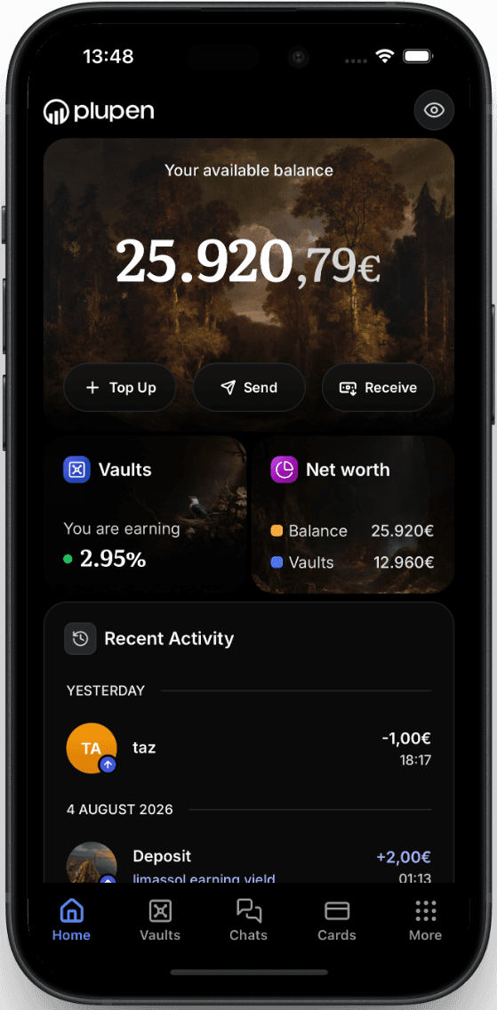 Plupen app home screen